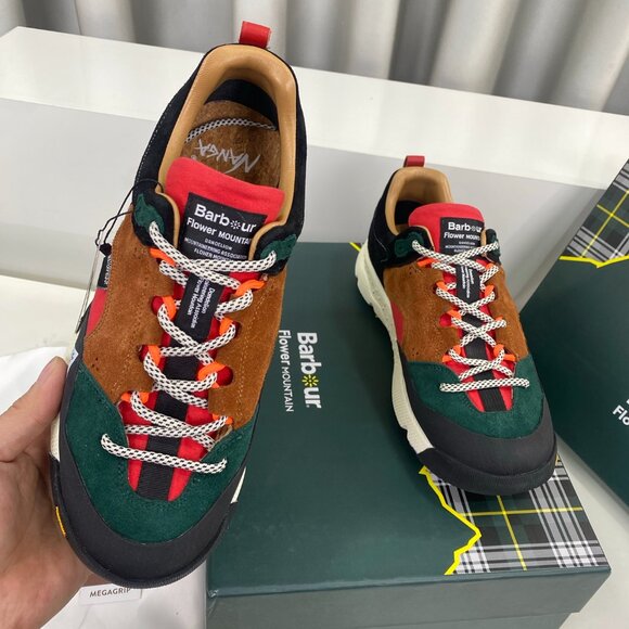 FlowerMOUNTAIN NANGA Collaboration Sneaker Red&Black&Green&Brown Men - Picture 6 of 9